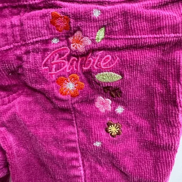 Barbie 2T Girls Pink/Purple Pants with Floral Embroidery - Picture 2 of 6